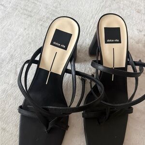 Dolce Vita Black Strappy Heels
